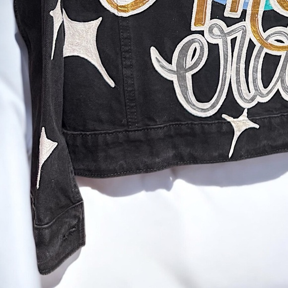 Hand Painted Jean Jacket: “In My Dance Mom Era” - Ladies XXL Denim, Dance Team - Picture 12 of 13